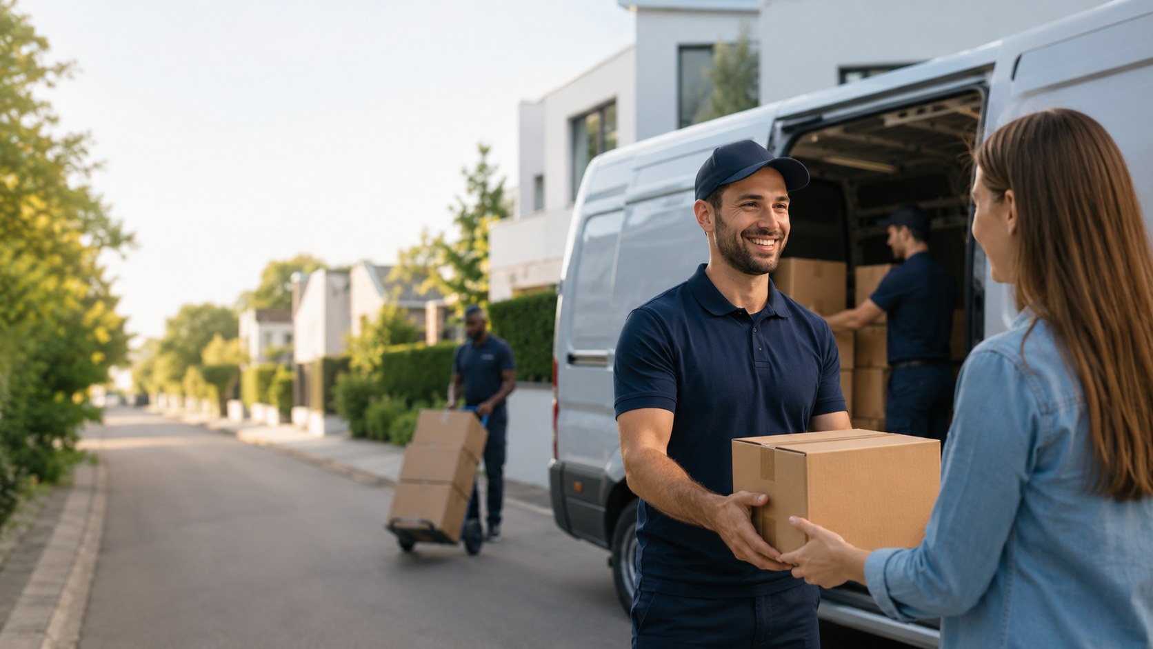 Professionelle Paketzustellung durch Alo Serv UG
