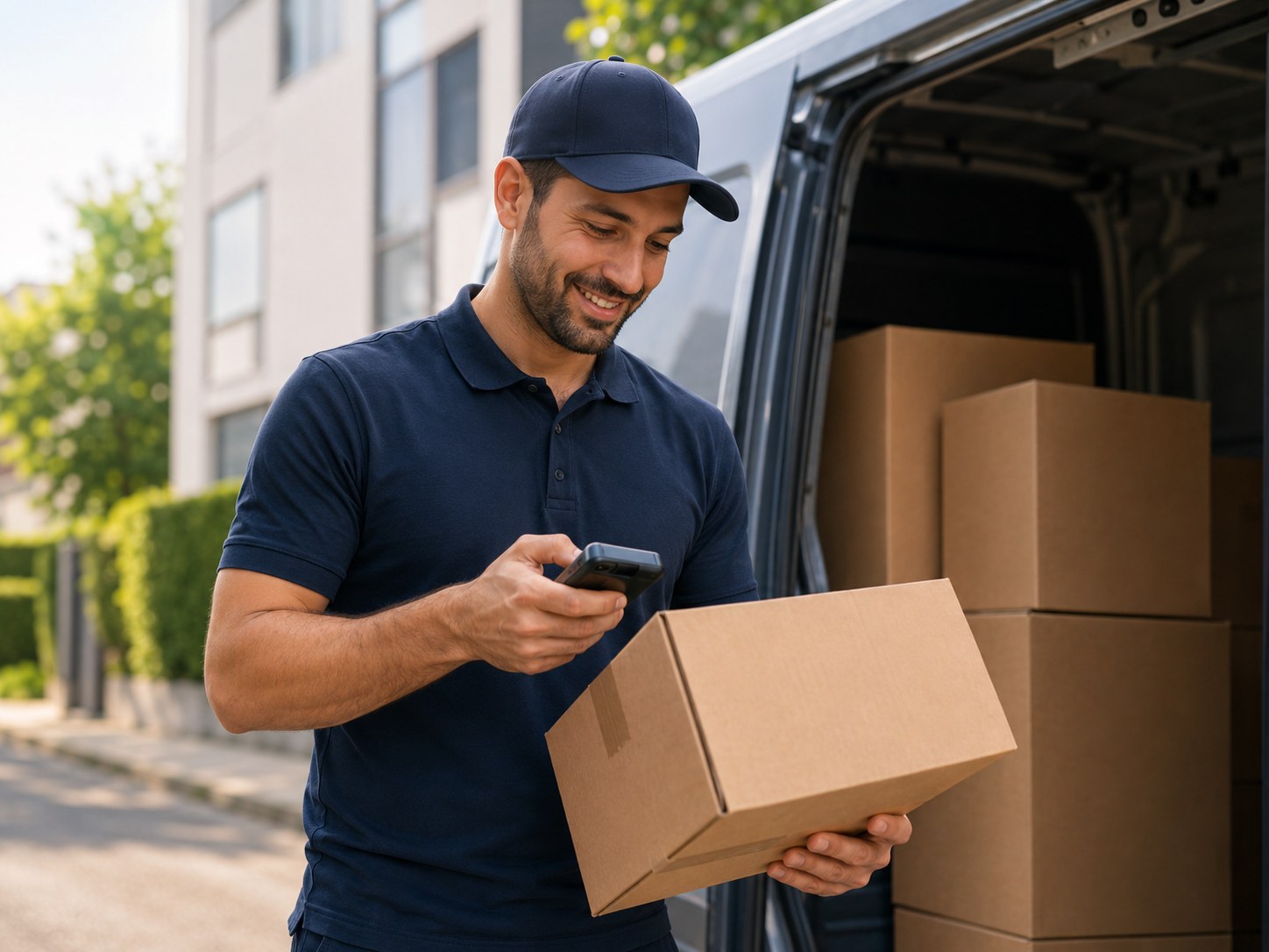 Paketprüfung und digitale Zustellunterstützung